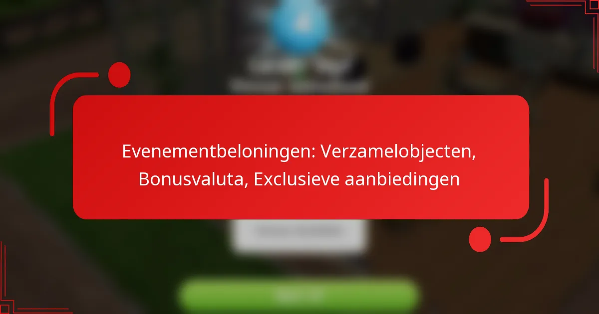 Evenementbeloningen: Verzamelobjecten, Bonusvaluta, Exclusieve aanbiedingen
